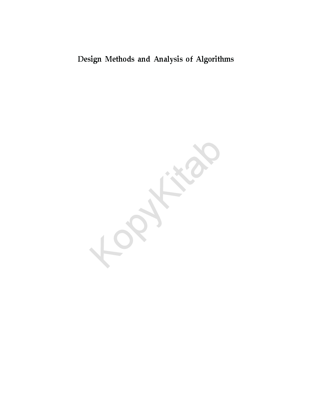 Design Methods And Analysis Of Algorithms - Page 2