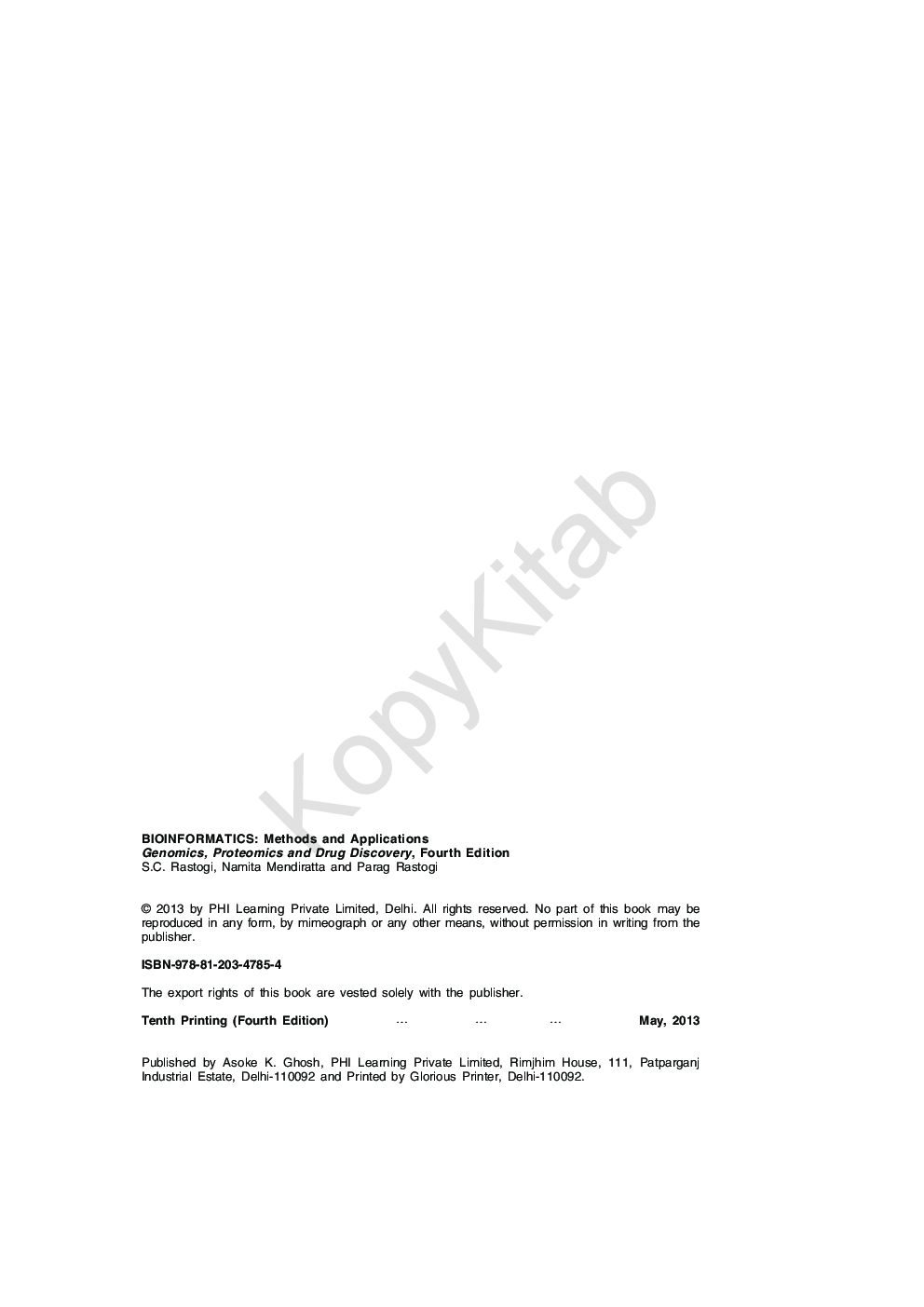 Bioinformatics : Methods And Applications (Genomics, Proteomics And Drug Discovery) - Page 5