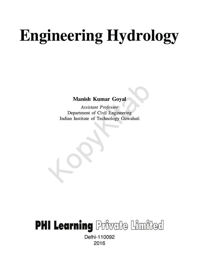 Engineering Hydrology - Page 2