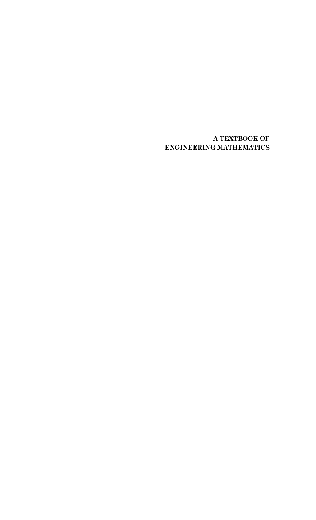 A Textbook Of Engineering Mathematics - Page 3