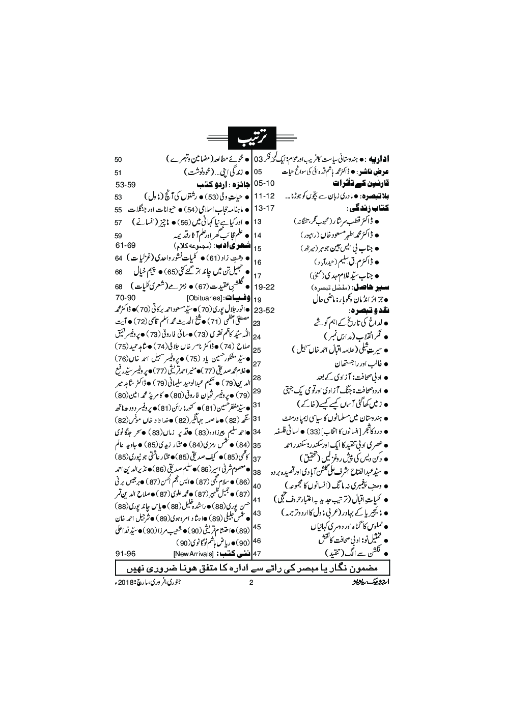 UBR Issue Jan Feb & March 2018 (In Urdu) - Page 4