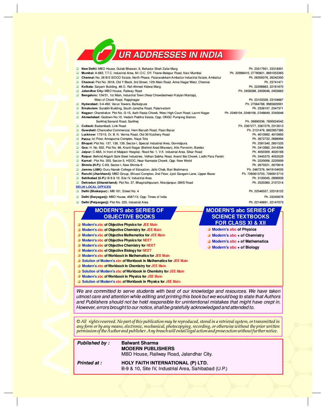 Modern ABC Of Objective Chemistry Part-II (JEE-Main) For 2019 - Page 2