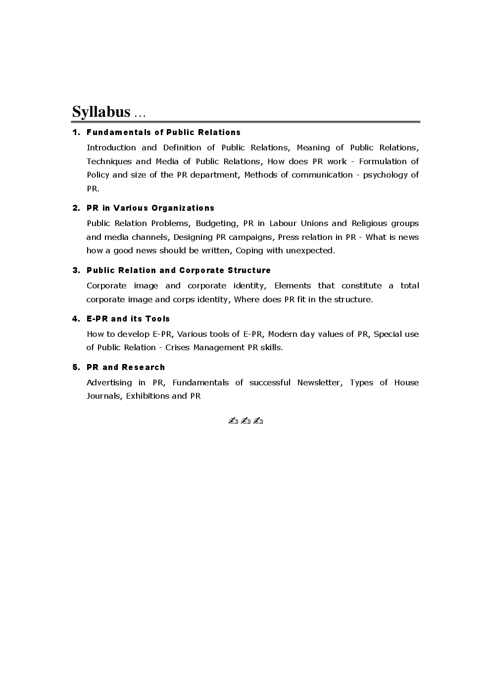 PR And Corporate Communications - Page 5