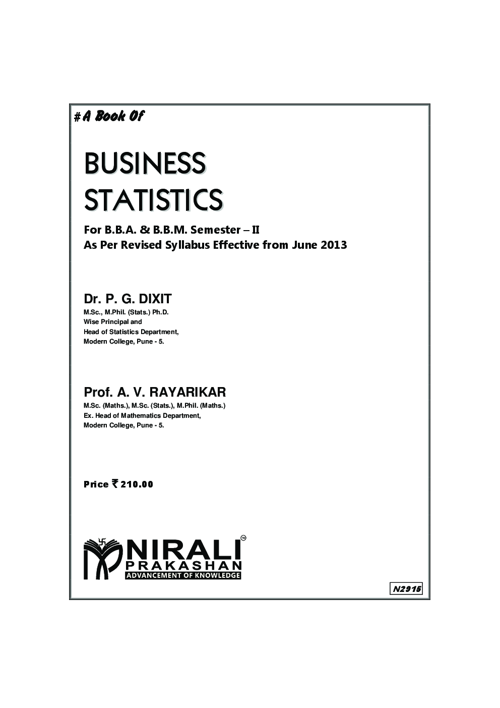 Business Statistics - Page 2