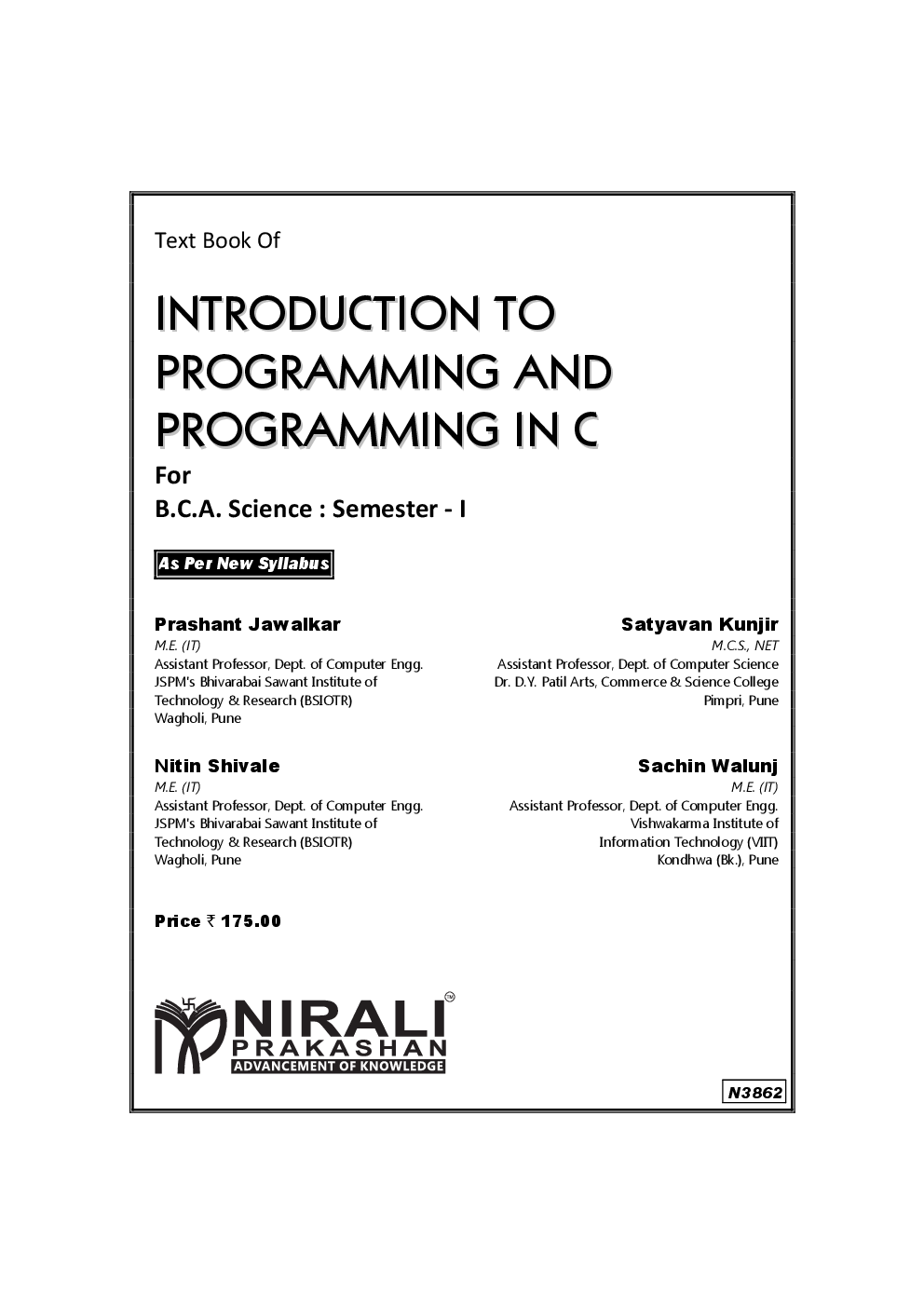 Introduction To Programming And Programming In C - Page 2
