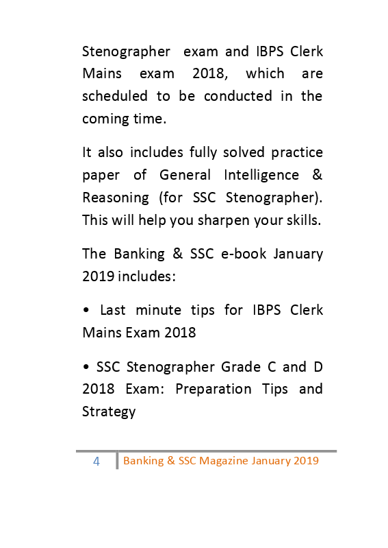 Banking & SSC January 2019 E-Book - Page 5