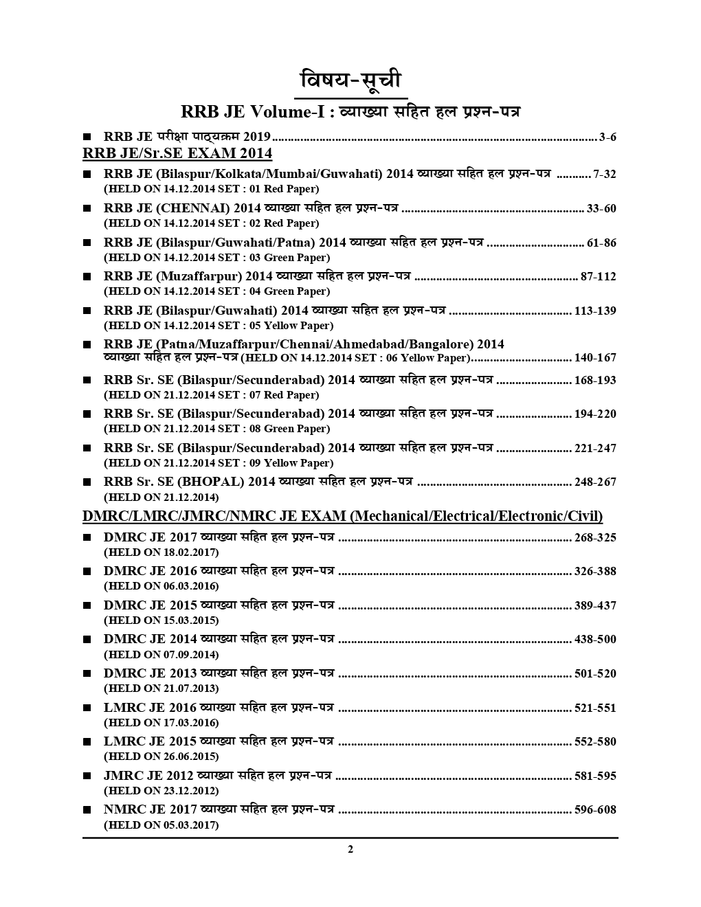 RRB JE Solved Papers Volume-I 2019 (English & Hindi) - Page 3