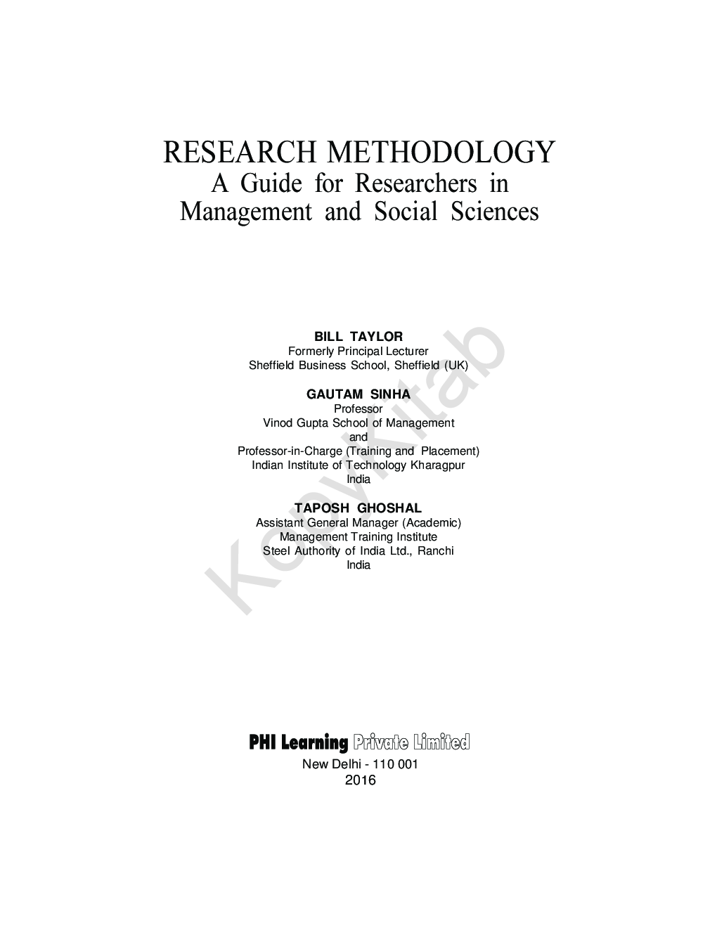 Research Methodology: A Guide For Researchers In Management And Social Sciences - Page 2