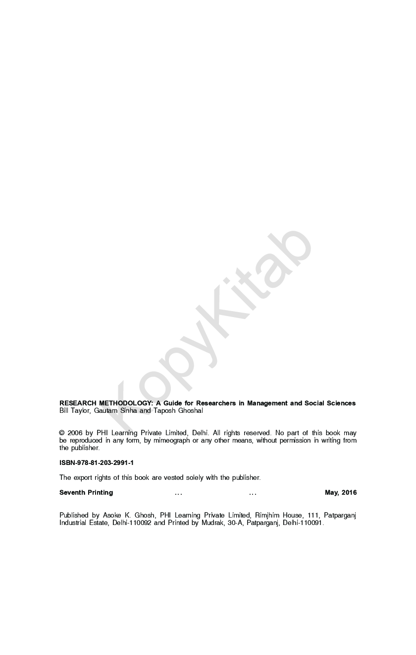 Research Methodology: A Guide For Researchers In Management And Social Sciences - Page 3