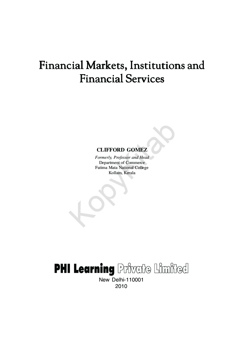 Financial Markets, Institutions And Financial Services - Page 2