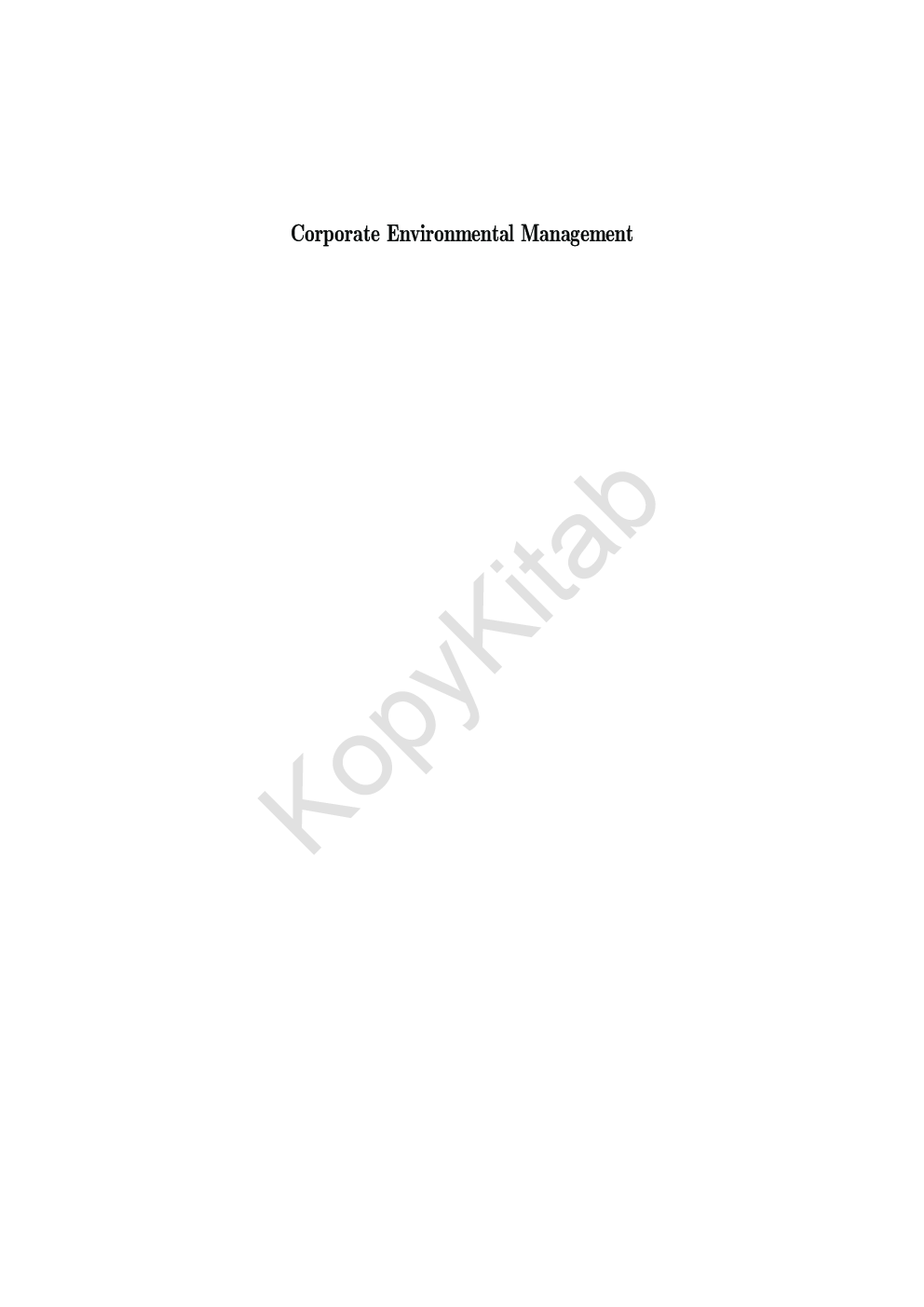 Corporate Environmental Management : A Study With Reference To India - Page 2