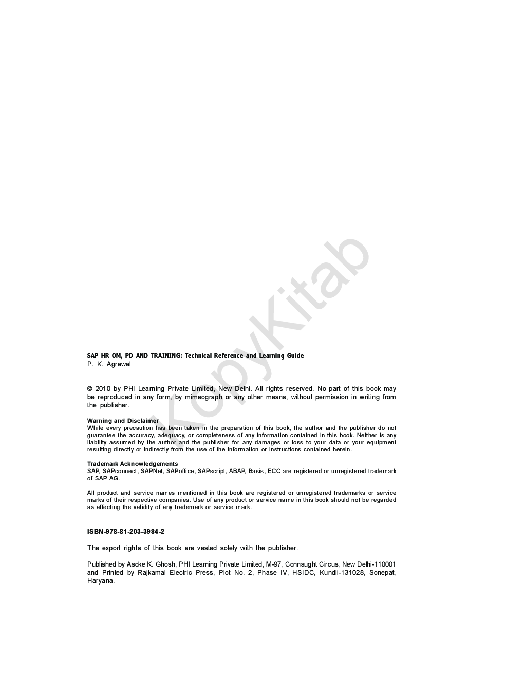 SAP HR OM, PD And Training : Technical Reference And Learning Guide - Page 3