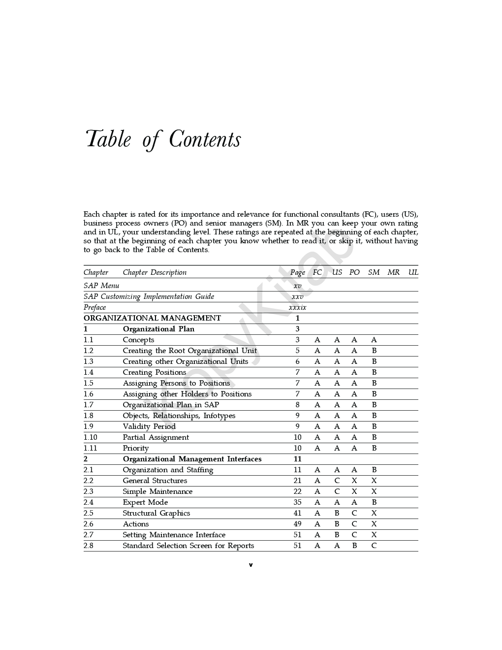 SAP HR OM, PD And Training : Technical Reference And Learning Guide - Page 5