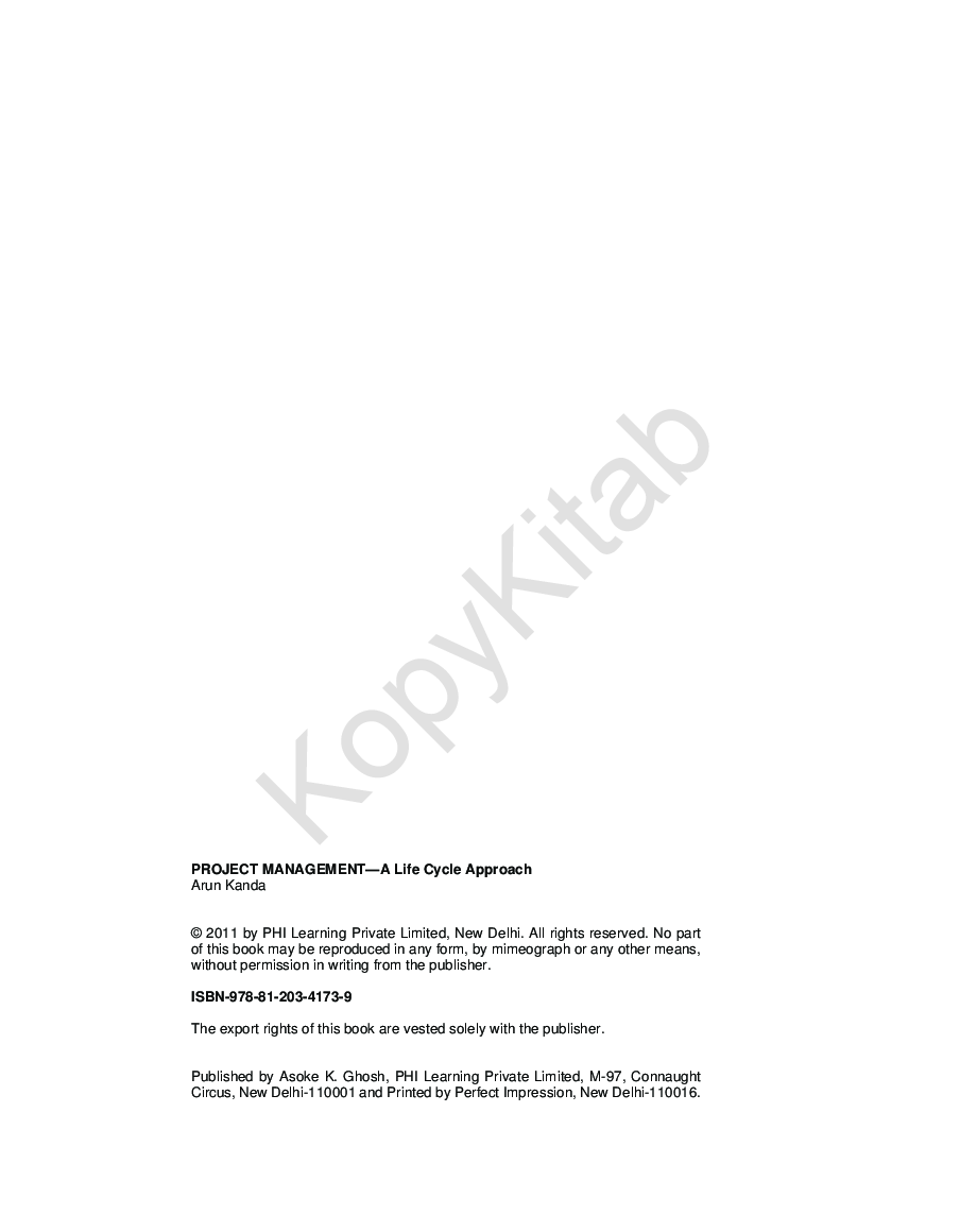 Project Management - A Life Cycle Approach - Page 4