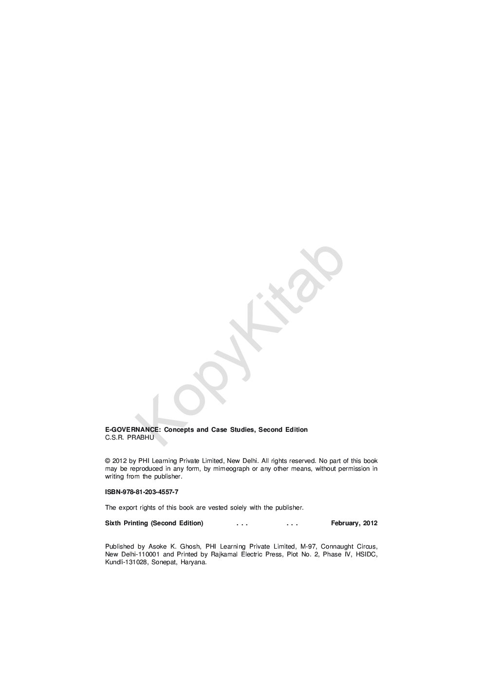 E-Governance: Concepts And Case Studies - Page 5