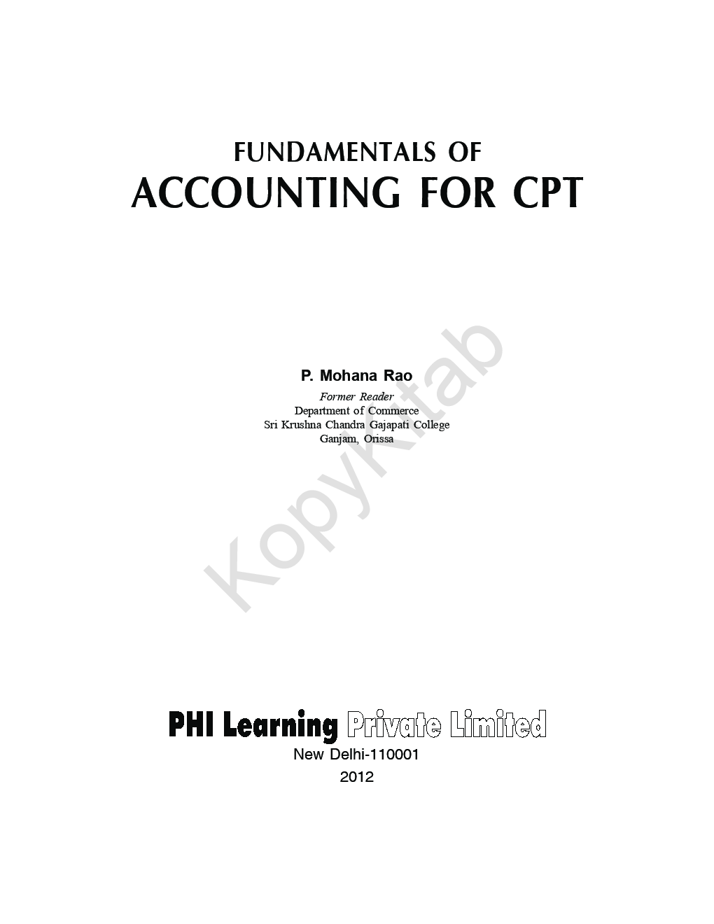 Fundamentals Of Accounting For CPT - Page 2