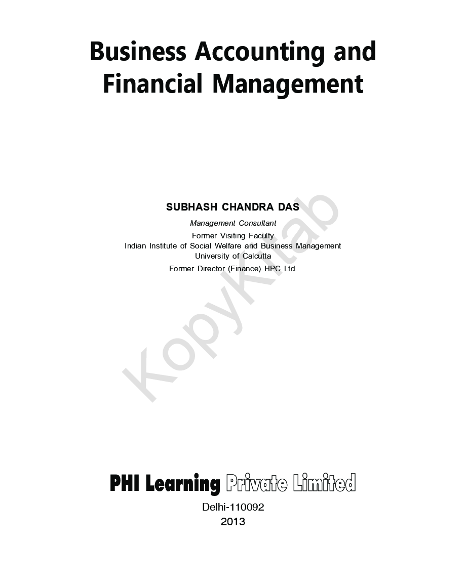 Business Accounting And Financial Management - Page 2