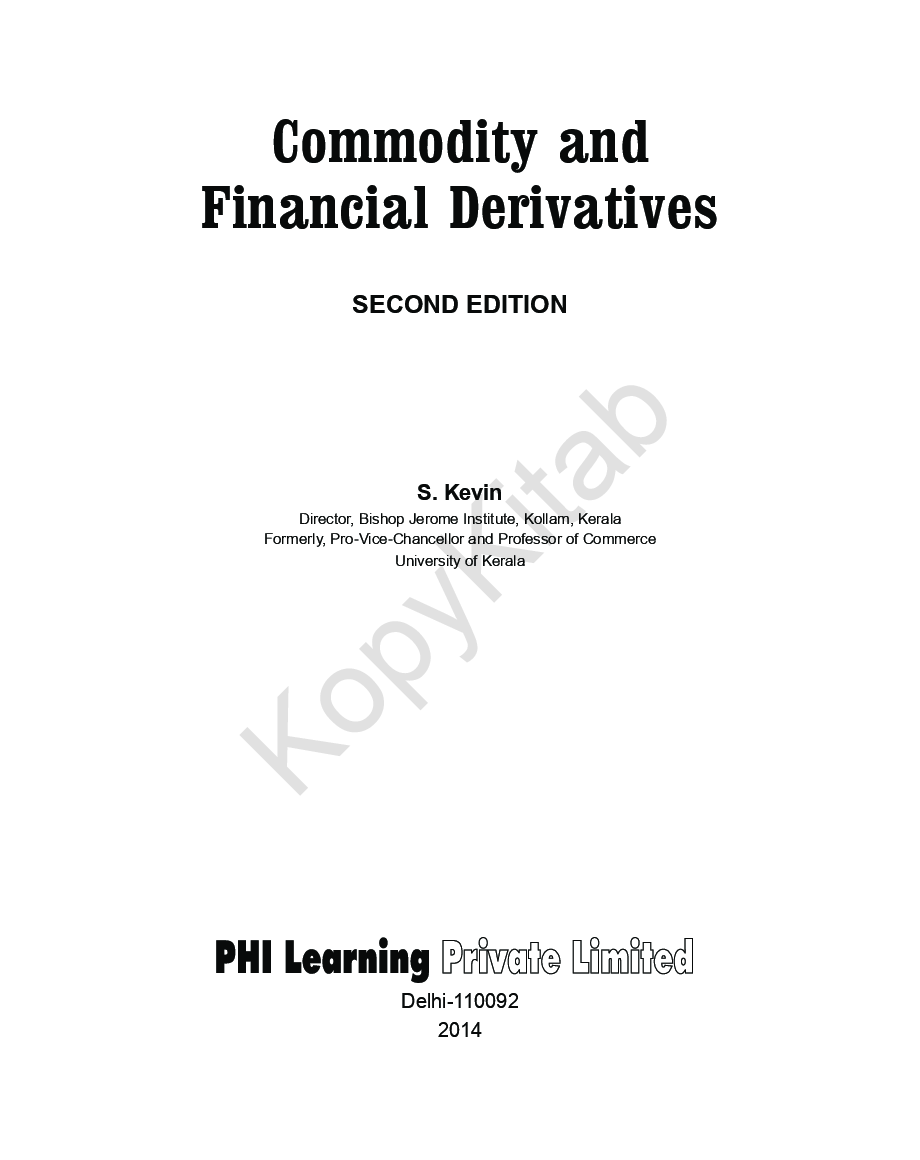 Commodity And Financial Derivatives - Page 2
