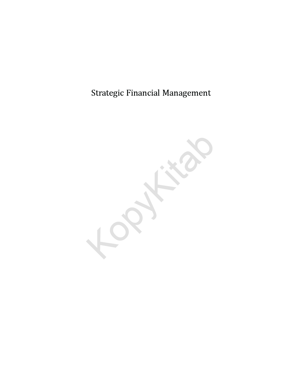Strategic Financial Management - Page 2