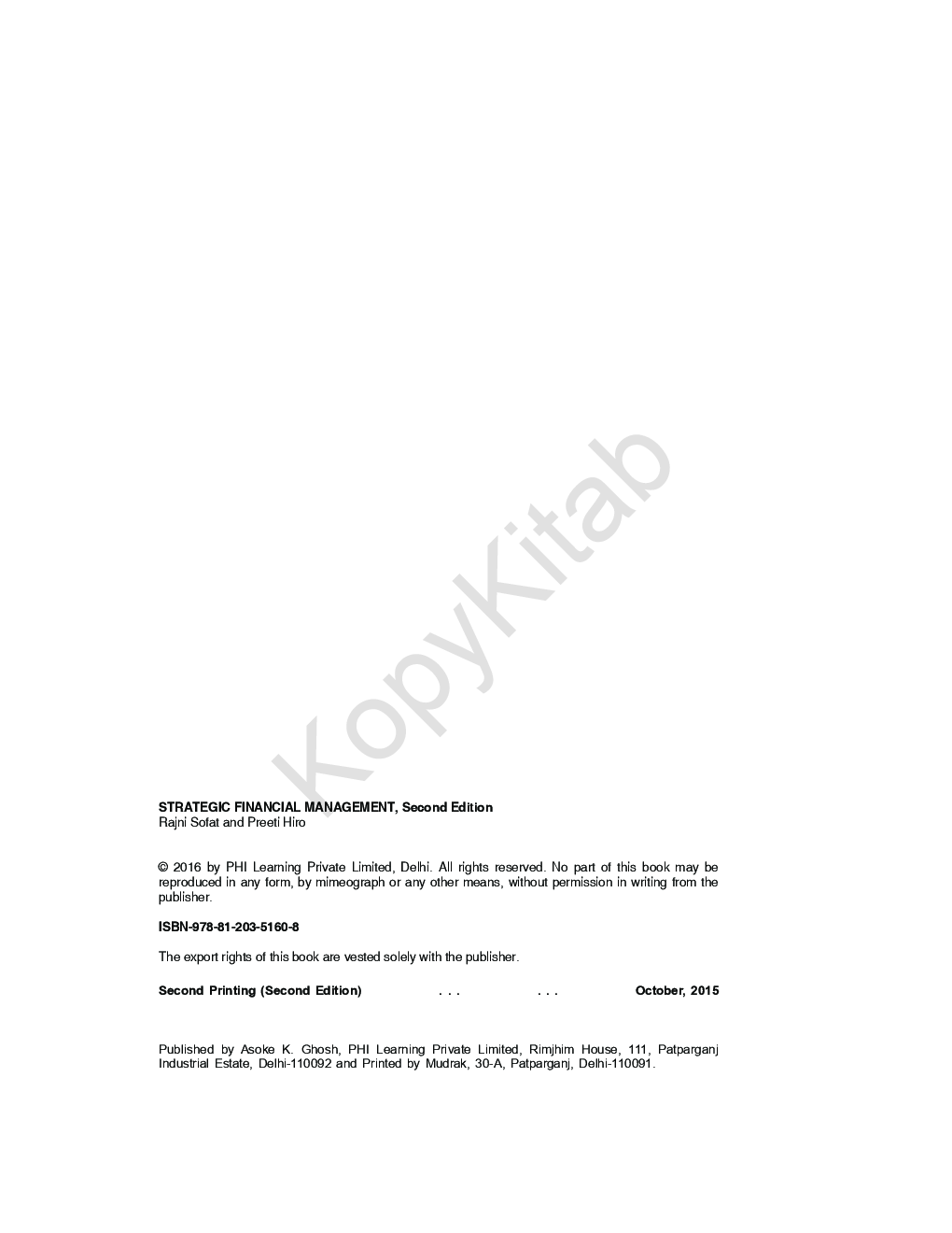 Strategic Financial Management - Page 5