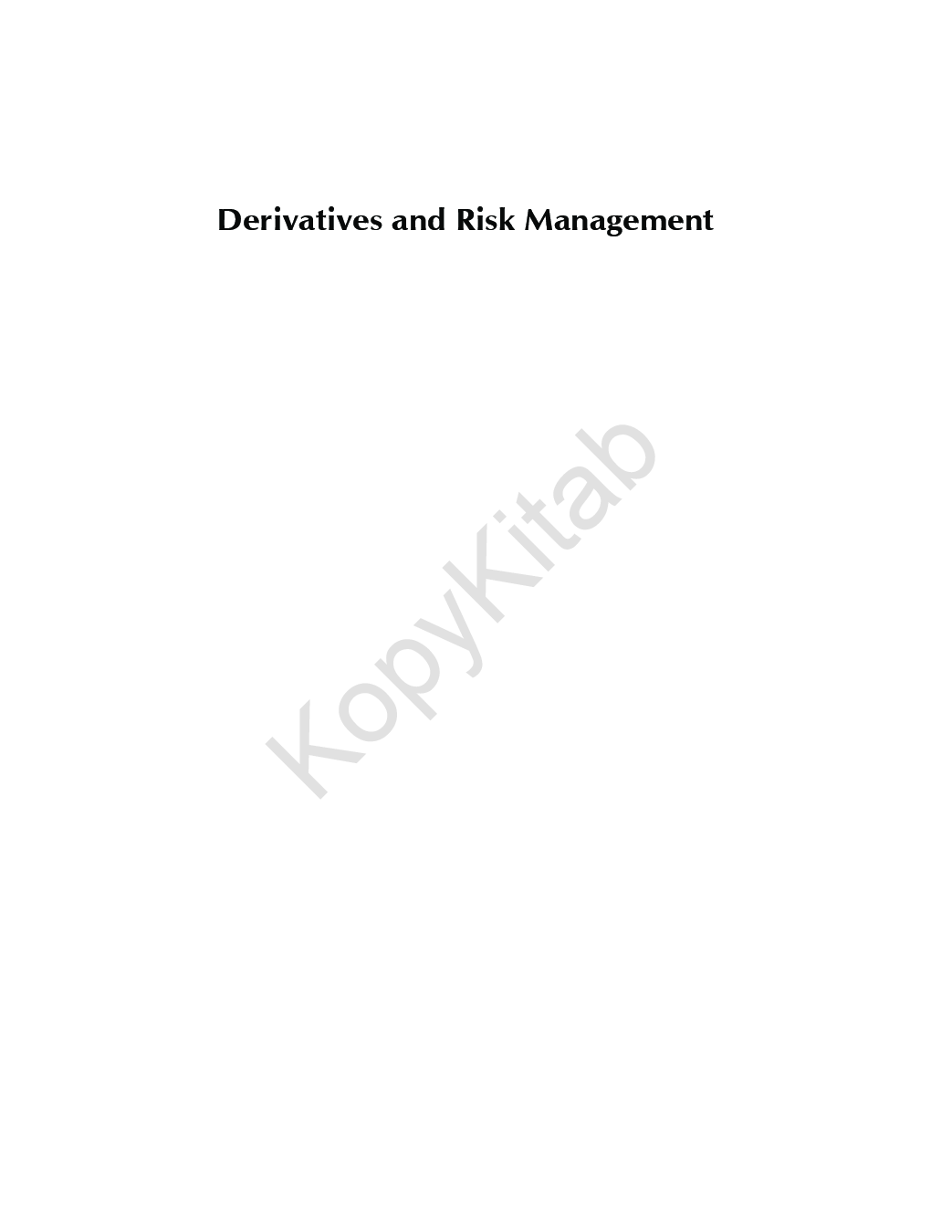 Derivatives And Risk Management - Page 2