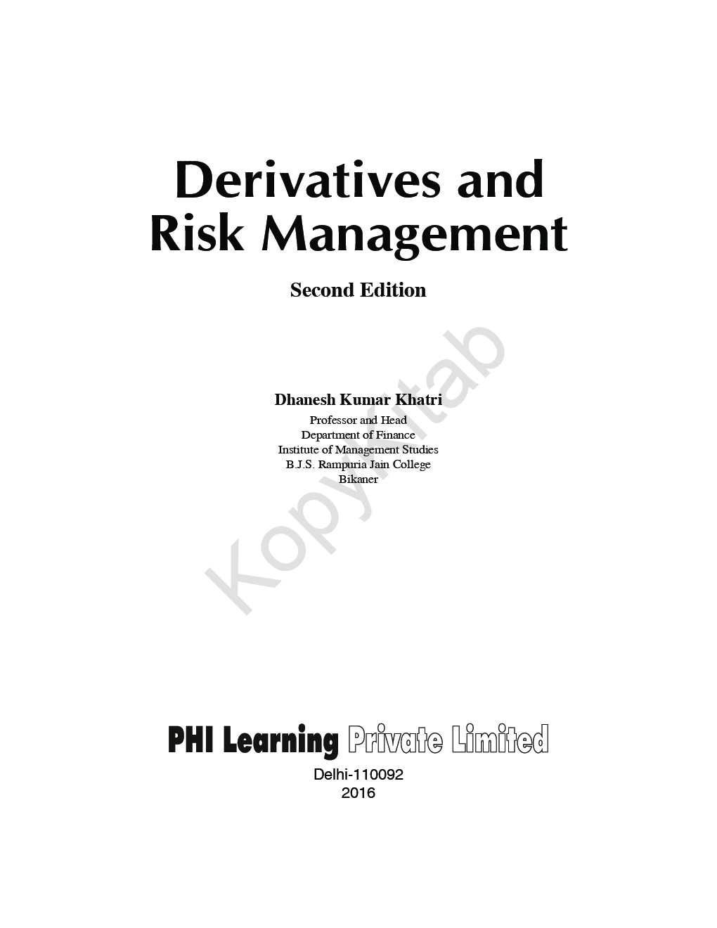 Derivatives And Risk Management - Page 4