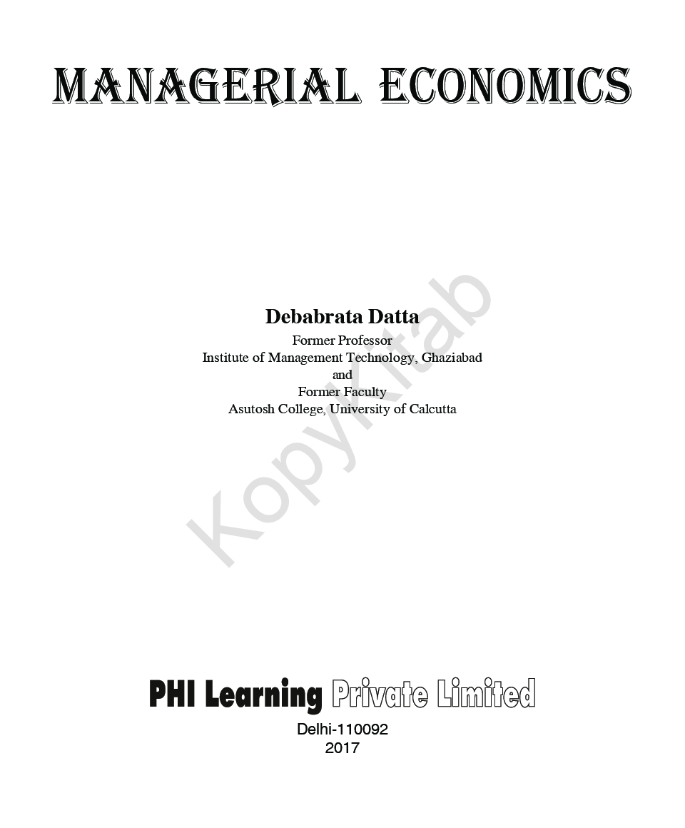 Managerial Economics - Page 2