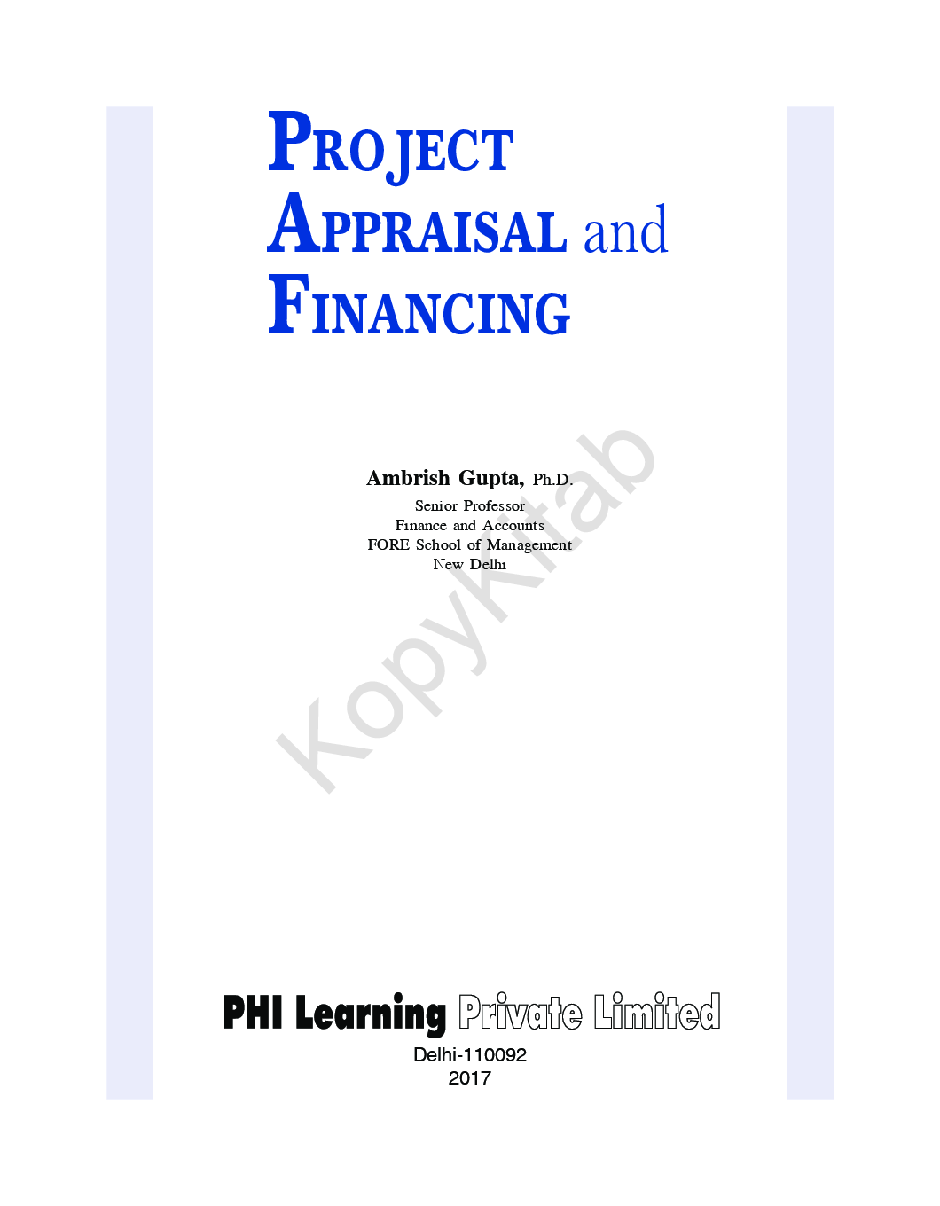 Project Appraisal And Financing - Page 4