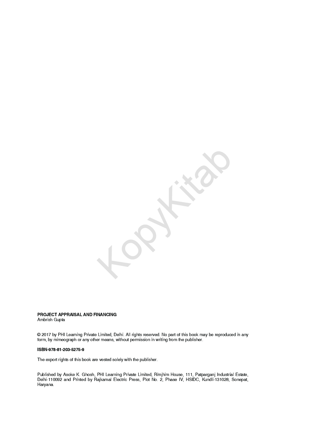 Project Appraisal And Financing - Page 5