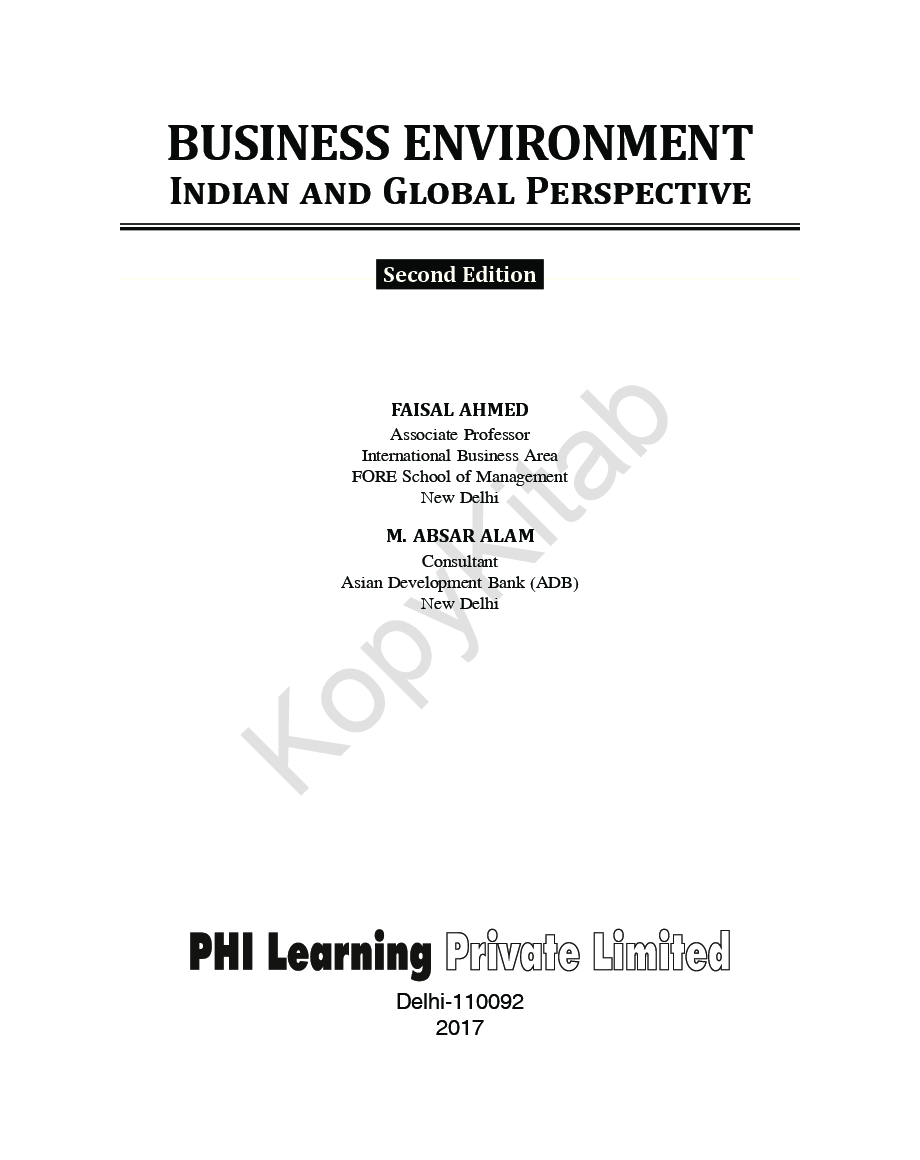 Business Environment: Indian And Global Perspective - Page 2