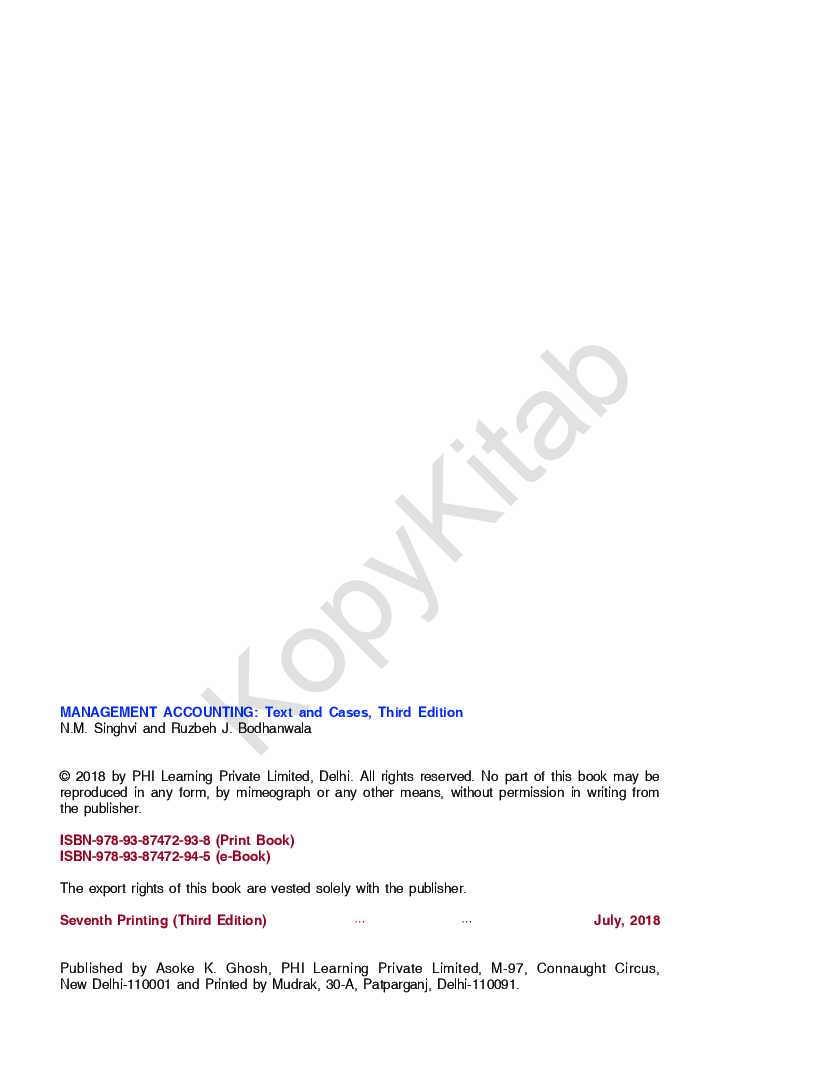 Management Accounting: Text And Cases - Page 5