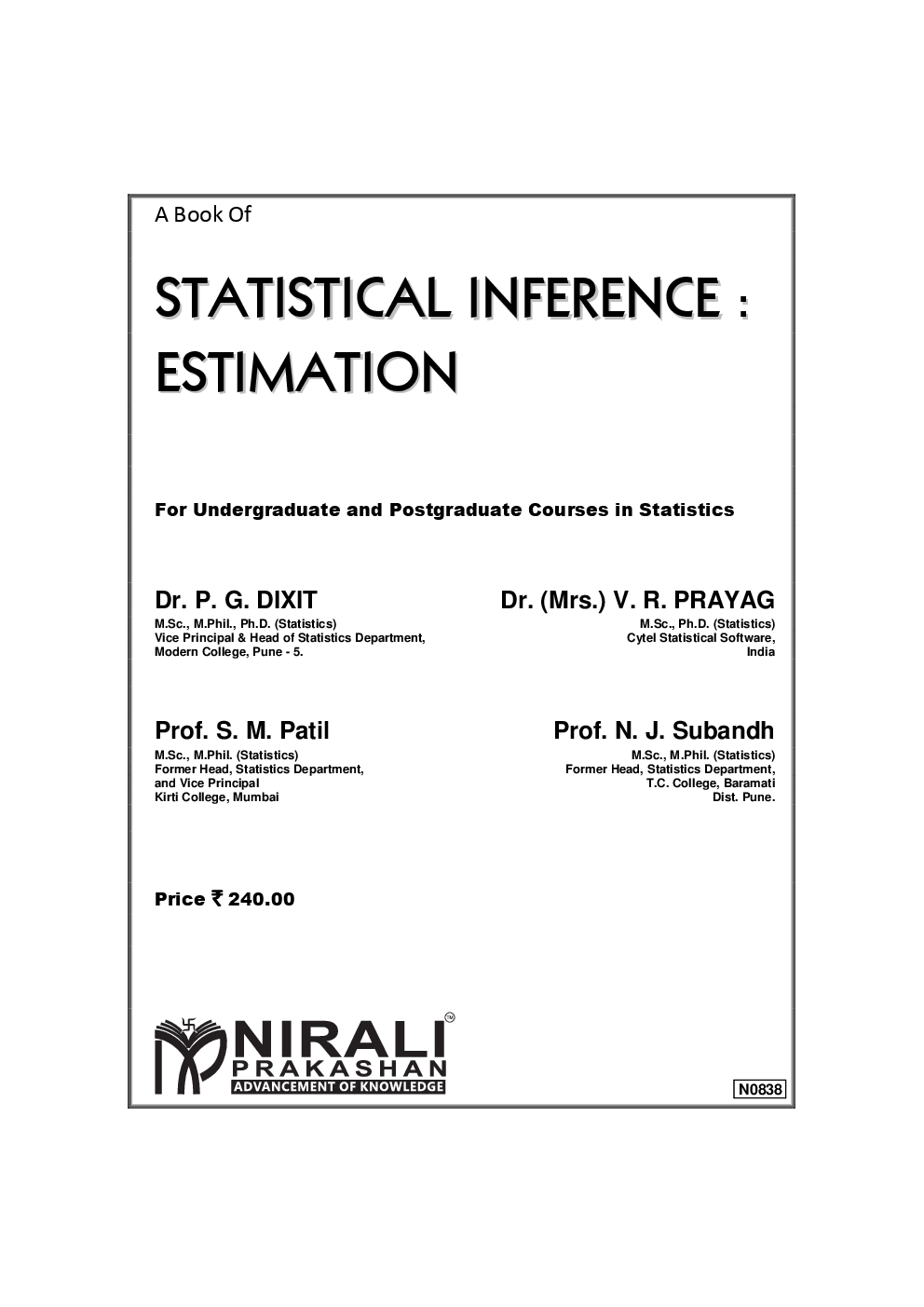 Statistical Interference: Estimation - Page 2