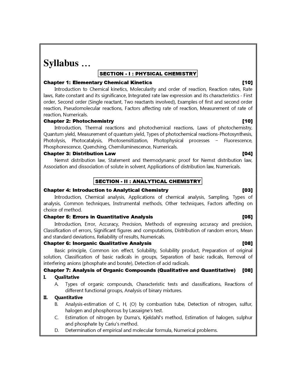 Physical And Analytical Chemistry (Paper - I ) - Page 5