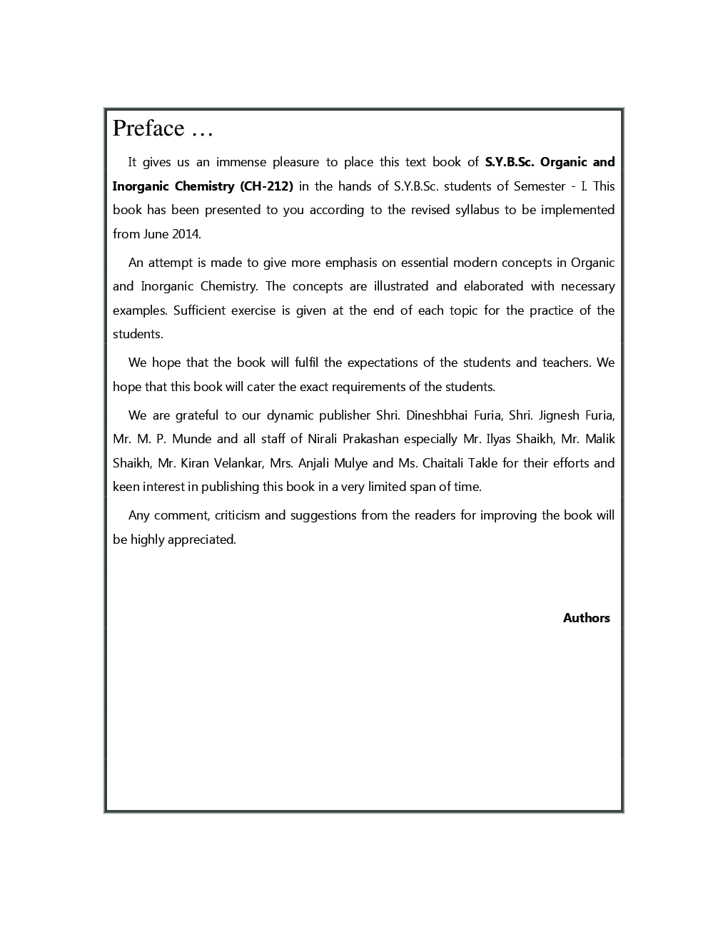Organic And Inorganic Chemistry (Paper - II) - Page 4