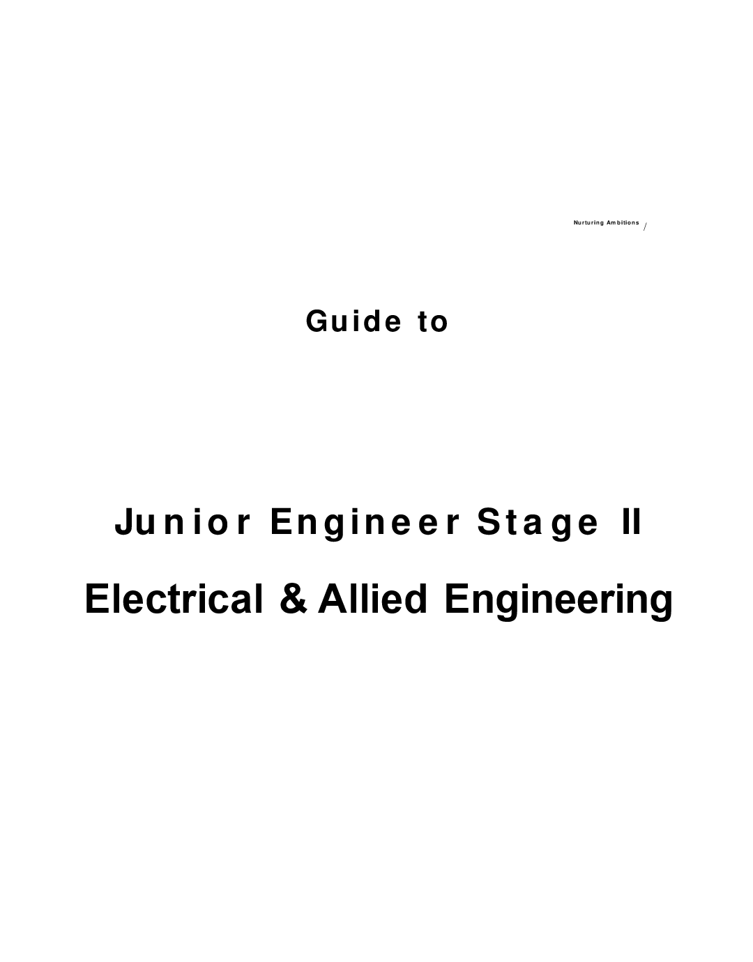 RRB Junior Engineer Electrical & Allied Engineering Stage II - Page 2