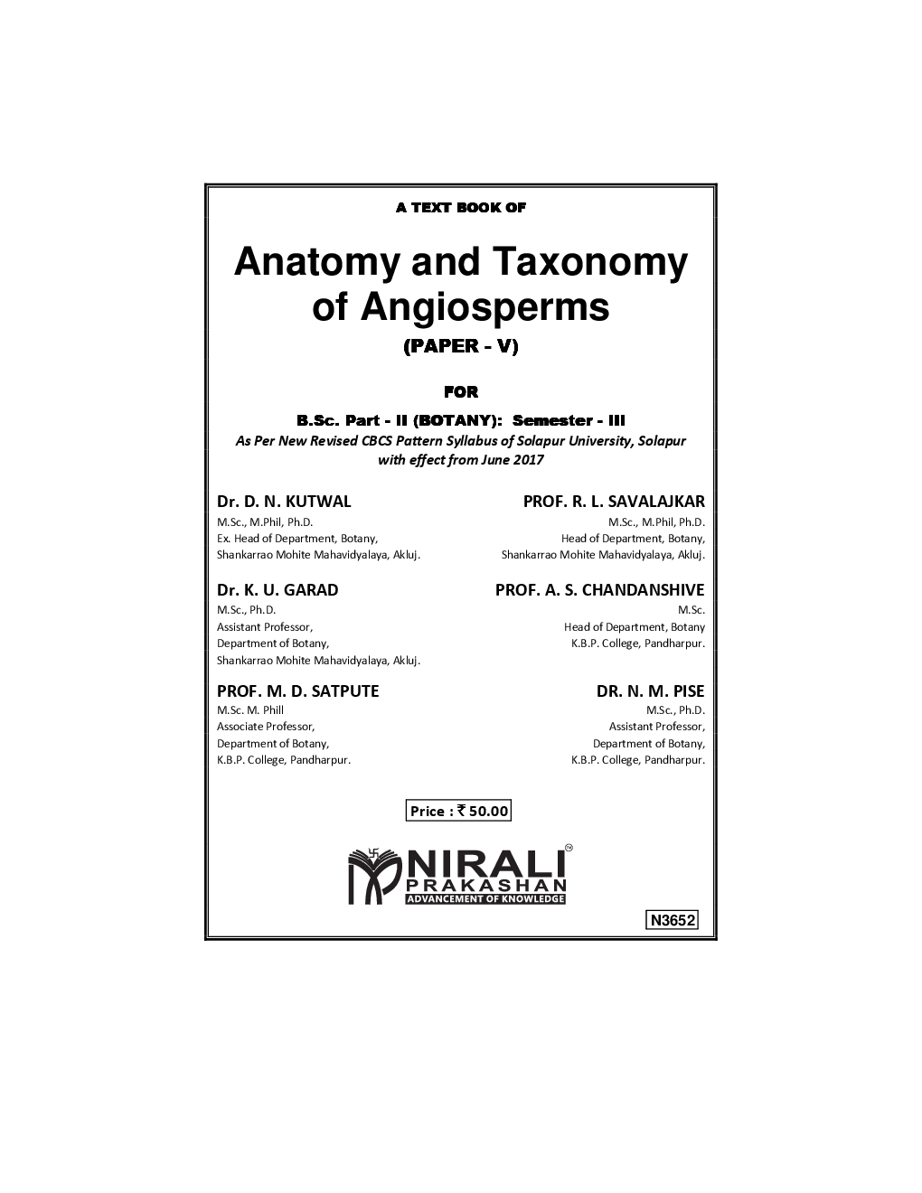 Anatomy And Taxonomy Of Angiosperms - Page 2