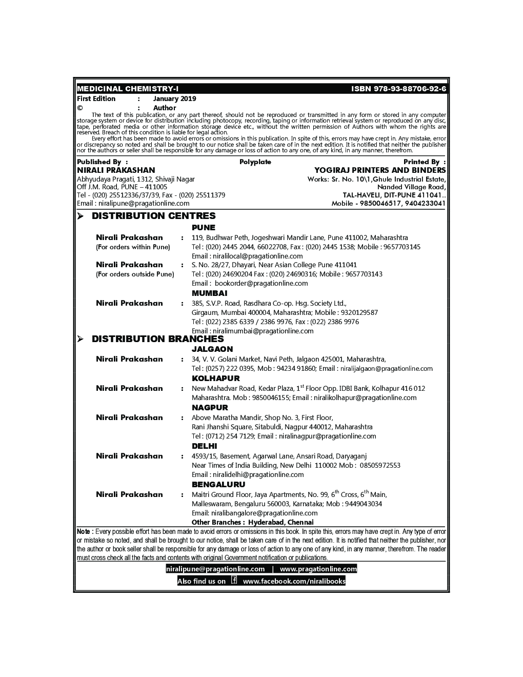 Medicinal Chemistry - I - Page 3