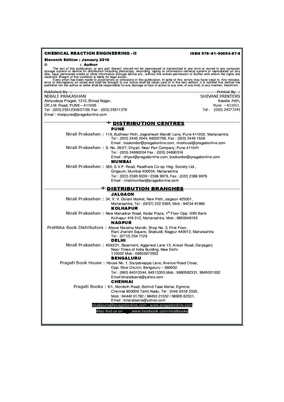 Chemical Reaction Engineering - II - Page 3