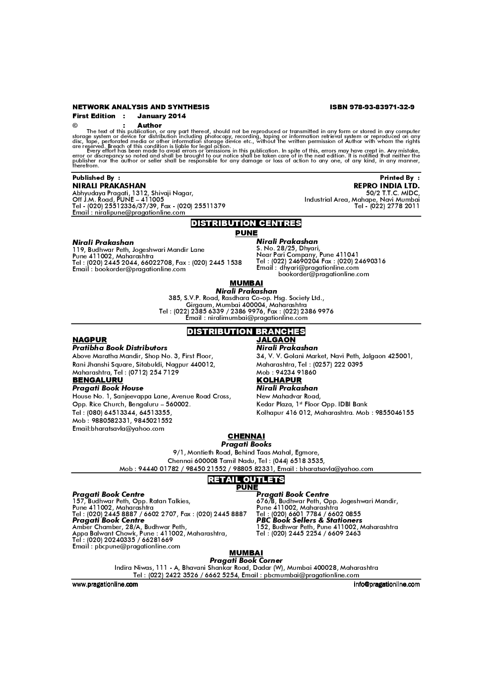 Network Analysis And Synthesis - Page 3