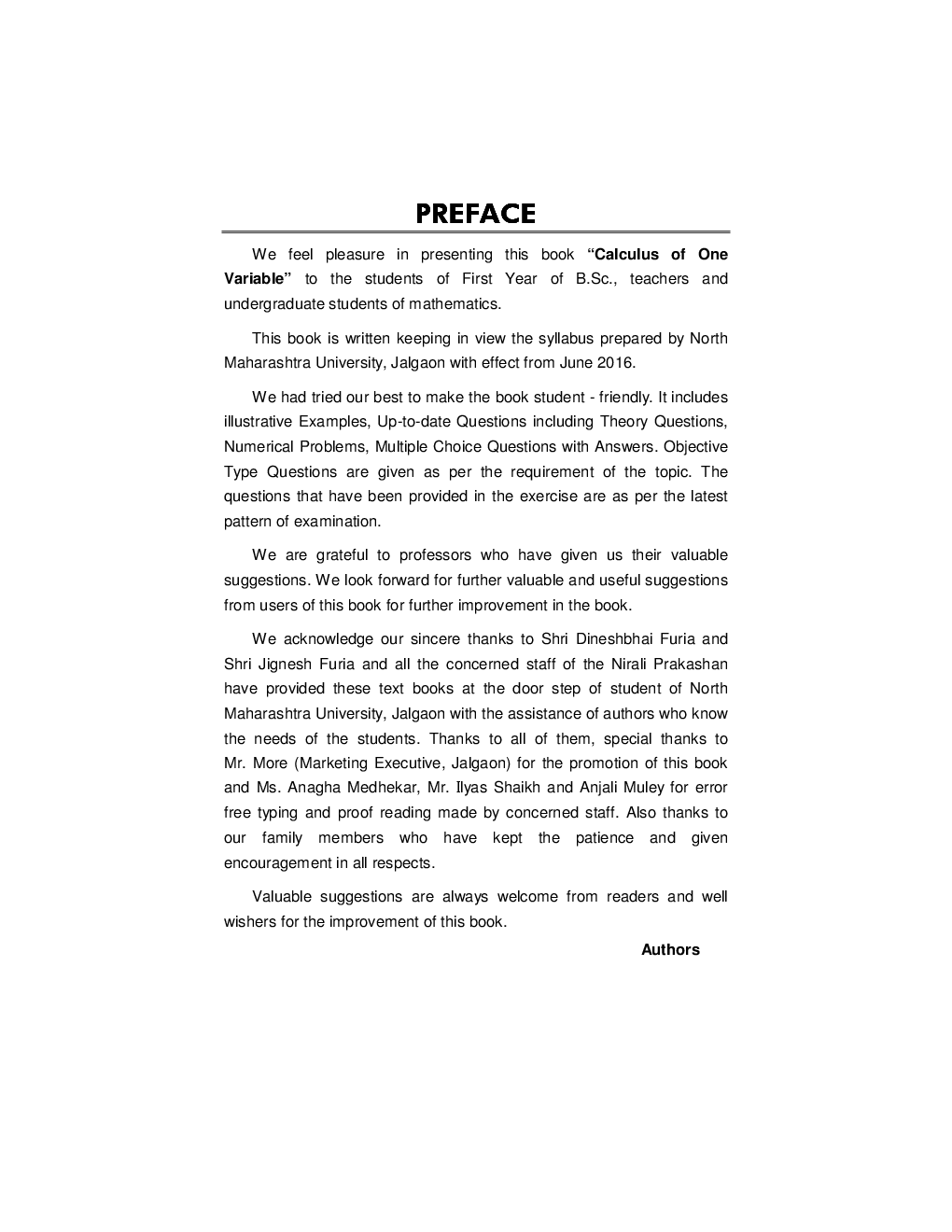 Calculus Of One Variable Mathematics Paper - II - Page 4