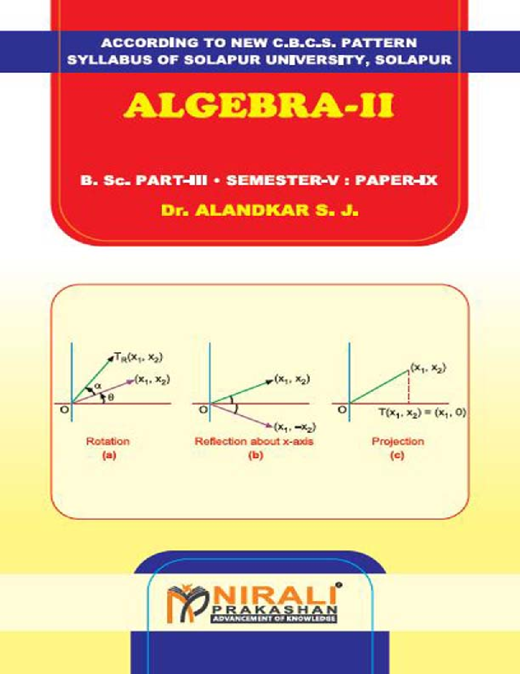 Algebra - II Mathematics - Paper - IX - Page 1