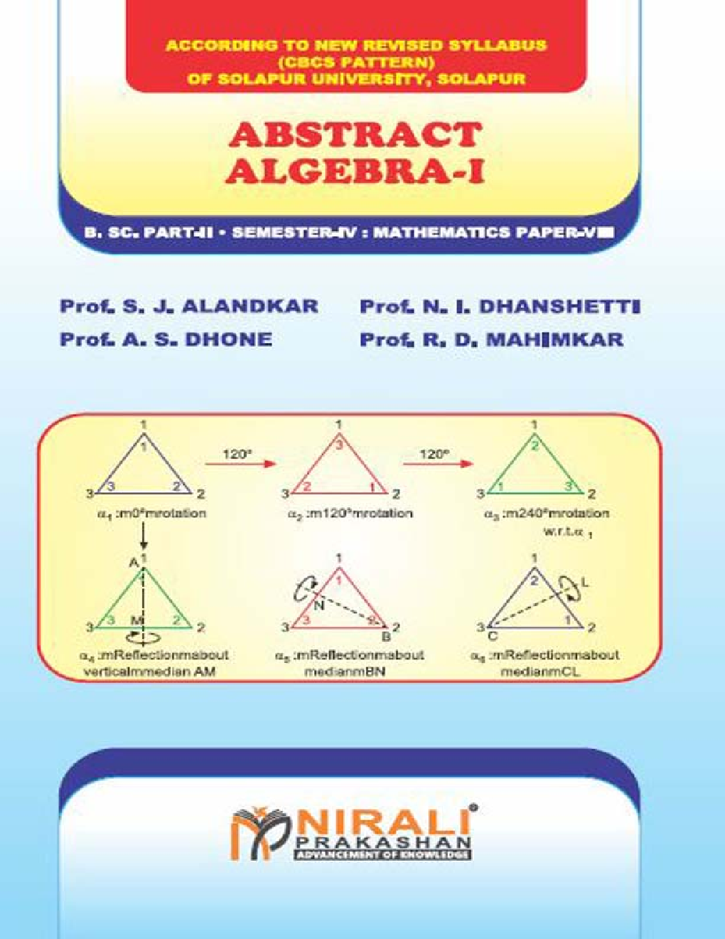Abstract Algebra - I Mathematics Paper - VIII - Page 1