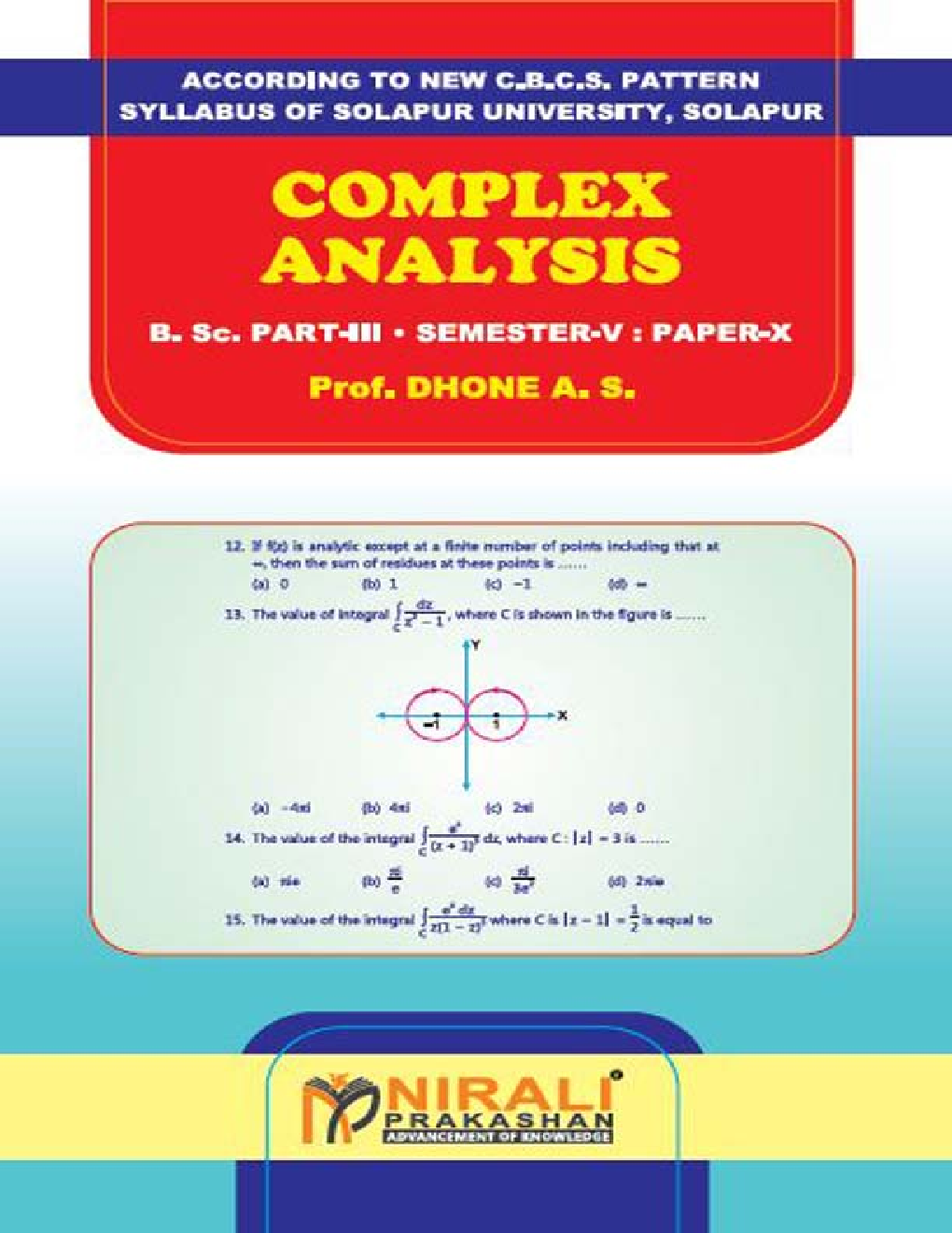 Complex Analysis Mathematics Paper - X - Page 1