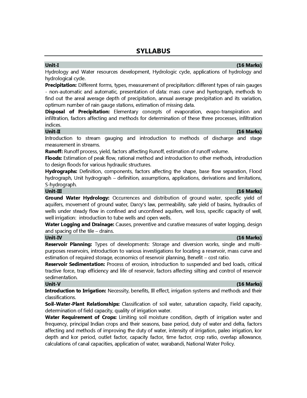 Water Resources Engineering - I - Page 5