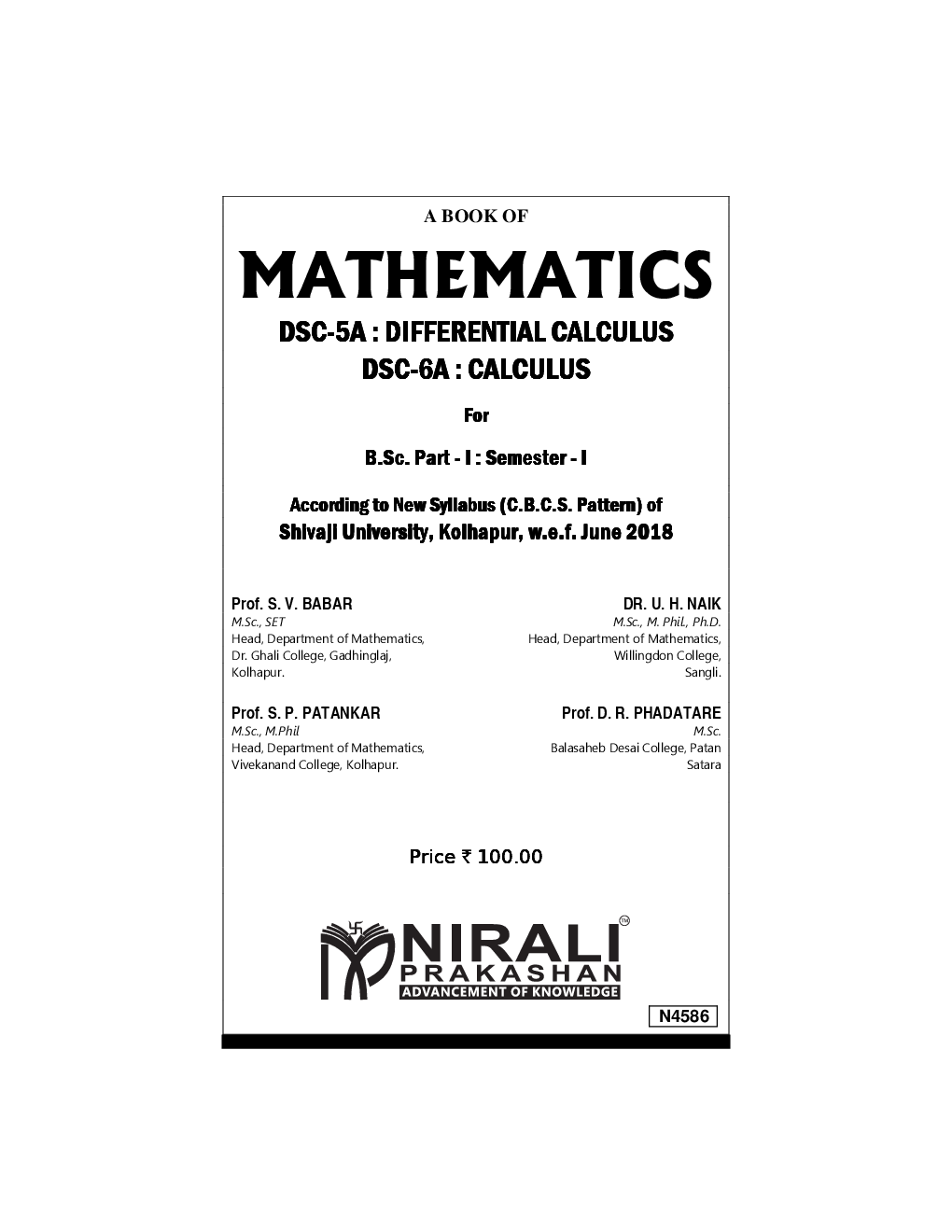 Mathematics DSC-5A : Differential Calculus DSC-6A : Calculus - Page 2