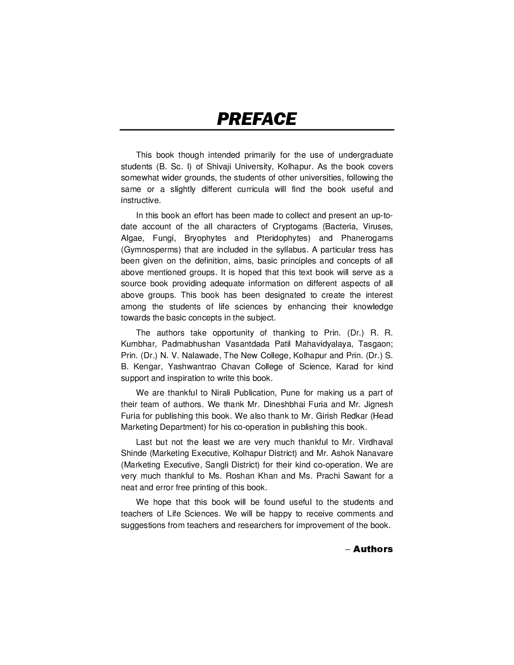 Biodiversity Of Microbes, Algae And Fungi (Paper-I) & Biodiversity Of Archegoniatebryophytes, Pteridophytes And Gymnosperms (Paper-II) - Page 4