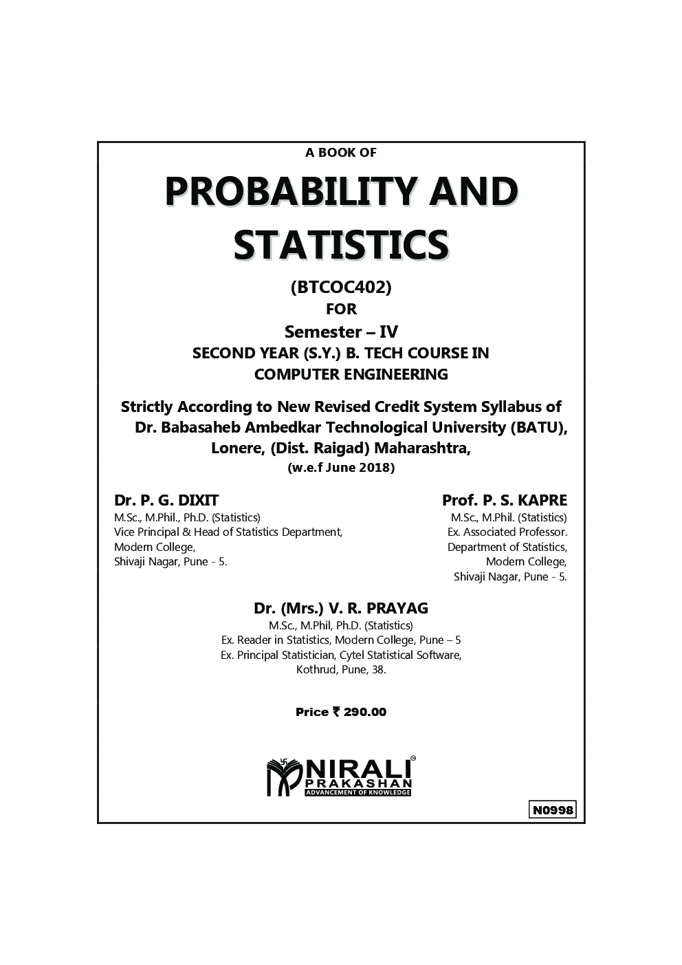 Probability And Statistics - Page 2
