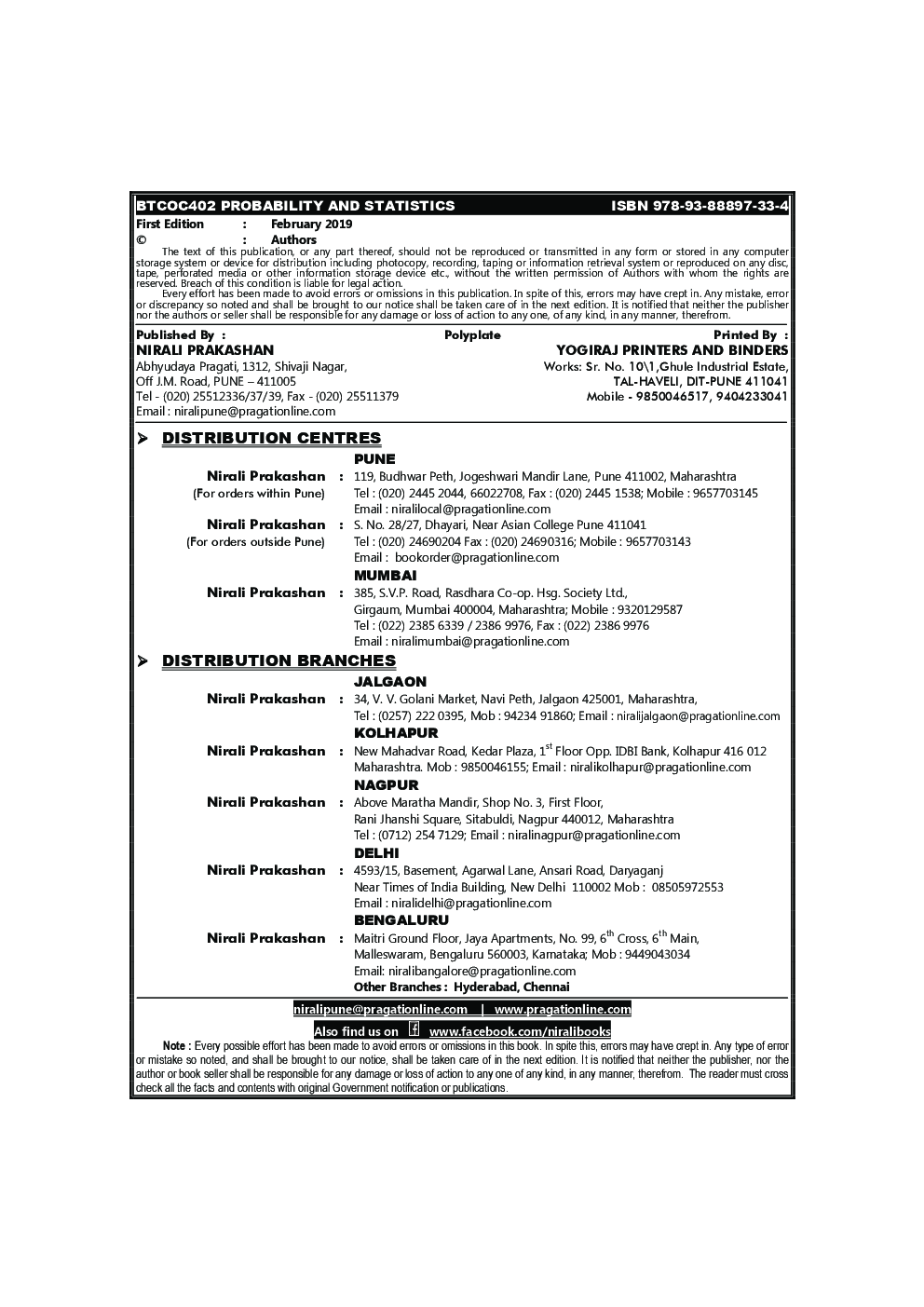 Probability And Statistics - Page 3