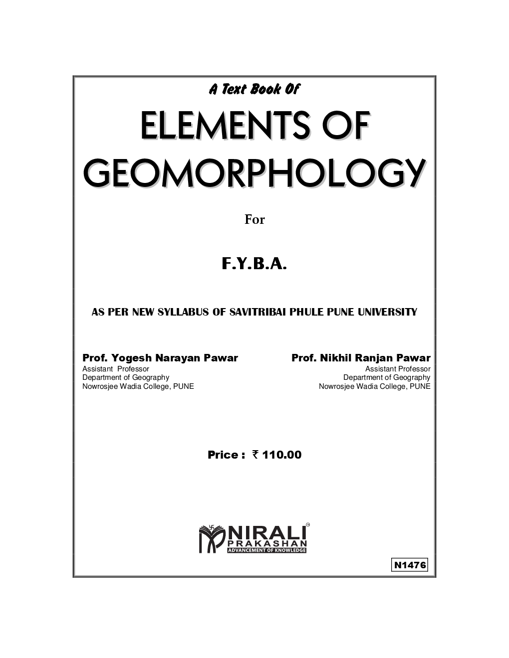 A Text Book Of Elements Of Geomorphology - Page 2