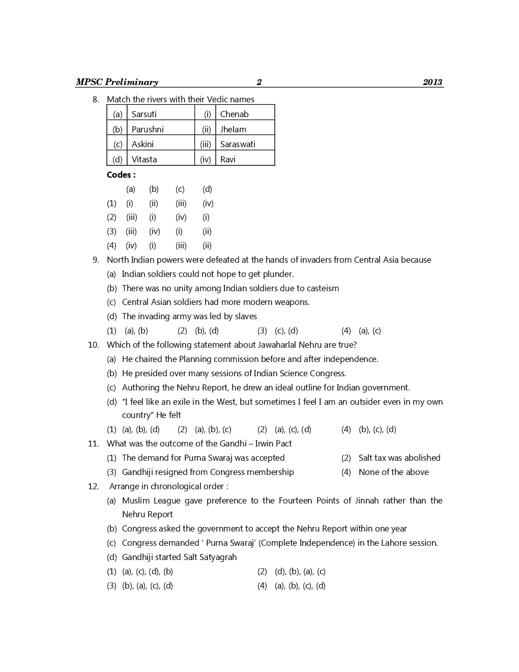 Pragati M.P.S.C. Preliminary Examination Paper-I (5 Year's Solutions) - Page 5